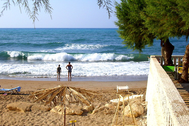 Aegean Sea: On the beach of Keti at Pigianos Campos