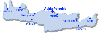 Aghia Pelaghia: Site Map