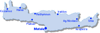 Matala: Site Map